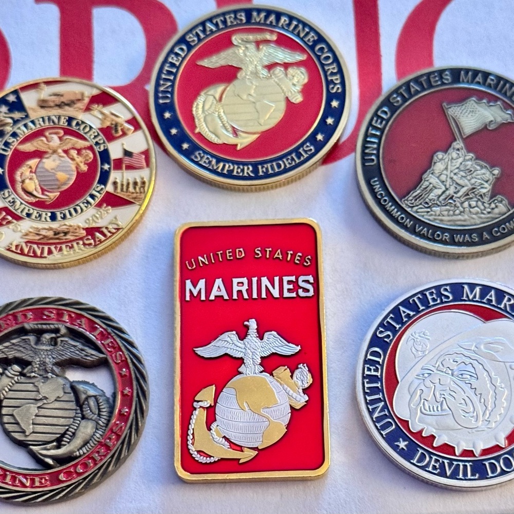 United States Marine Corps Challenge coin set